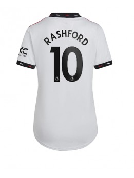 Manchester United Marcus Rashford #10 Auswärtstrikot für Frauen 2022-23 Kurzarm